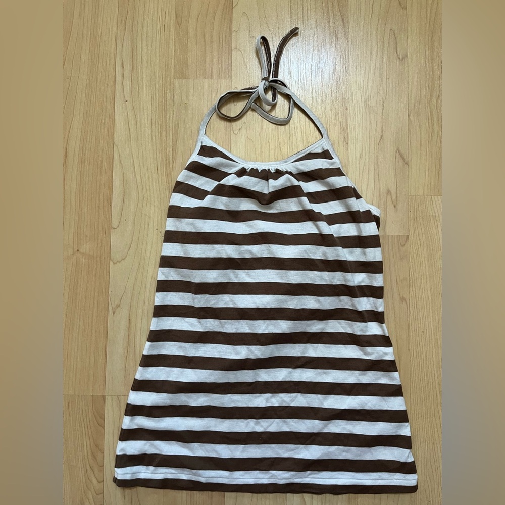 VINTAGE BANANA REPUBLIC striped halter top